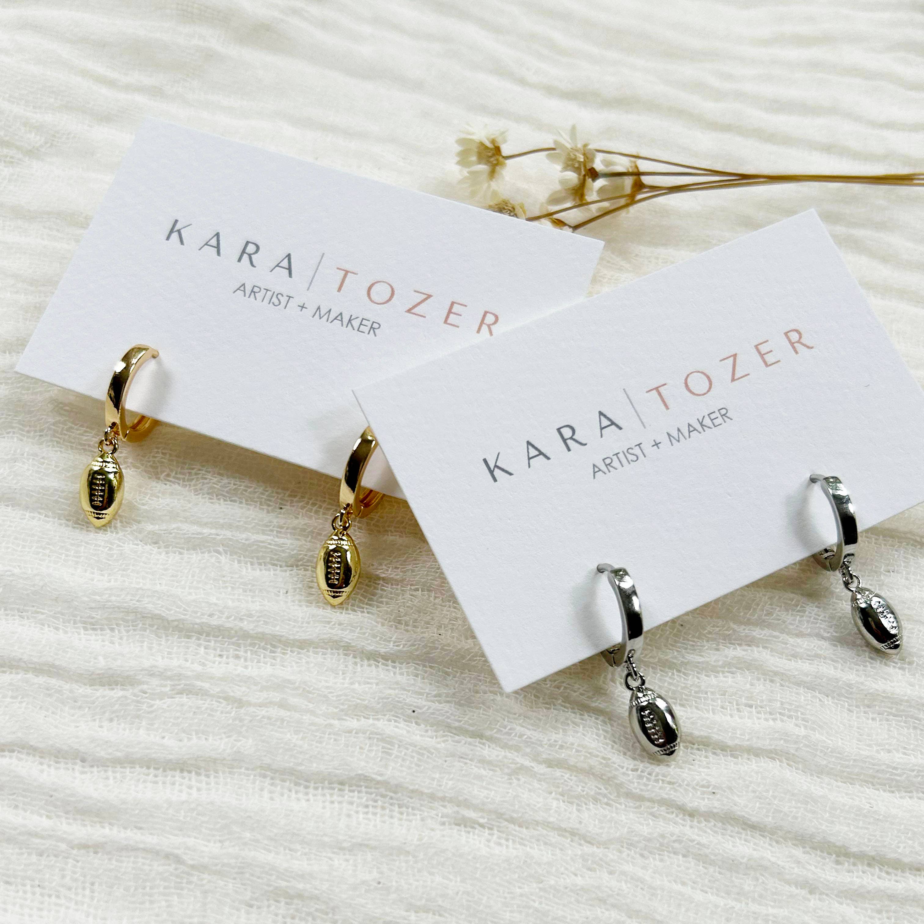 Game Day Charm Hoops
