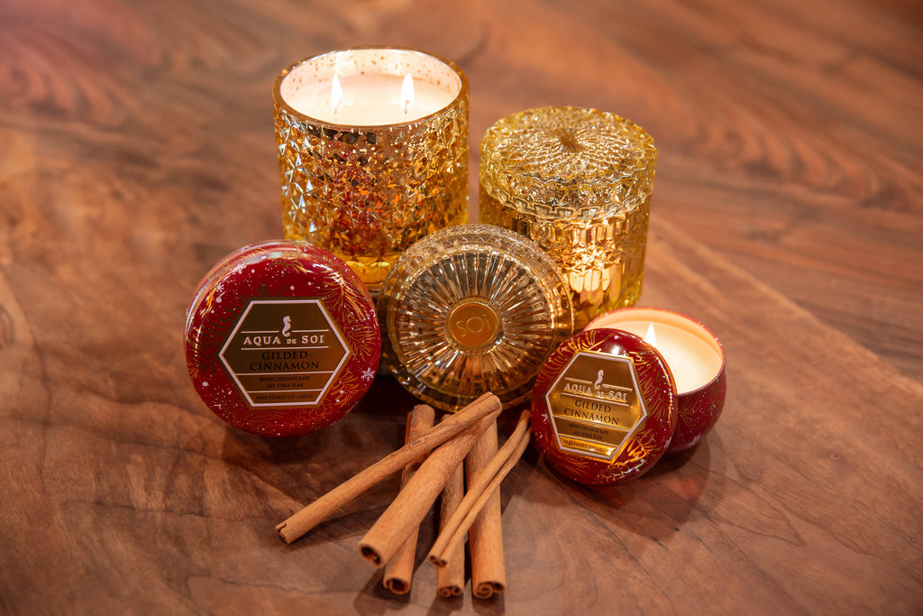 Gilded Cinnamon 9oz Candle Tin