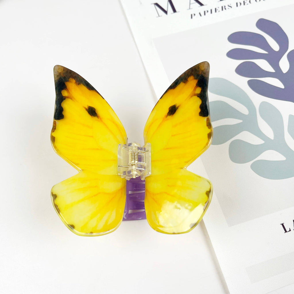 TheDivaSoap - Acetate large butterfly hair clip animal claw clips