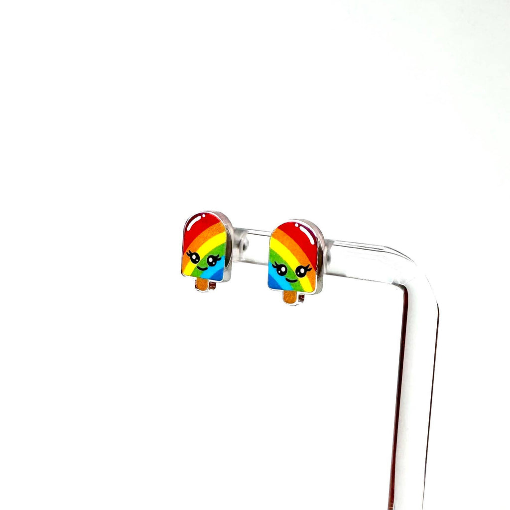 Rainbow Popsicle Earrings