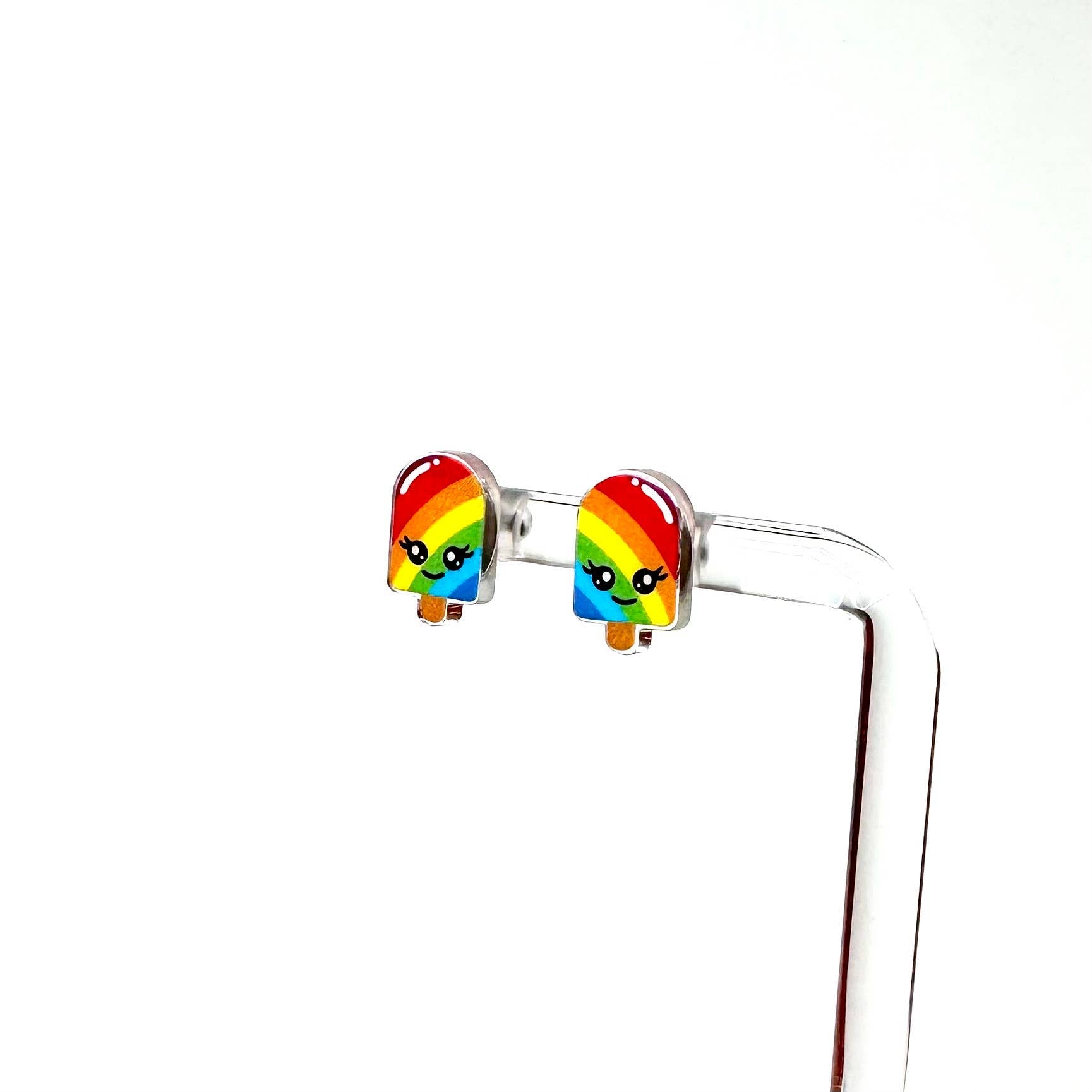 Rainbow Popsicle Earrings
