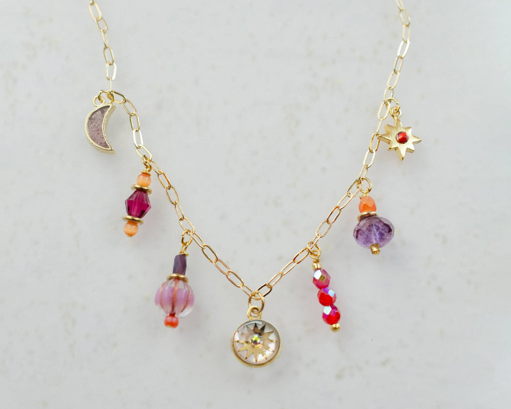 Zodiac Fire Sign Necklace