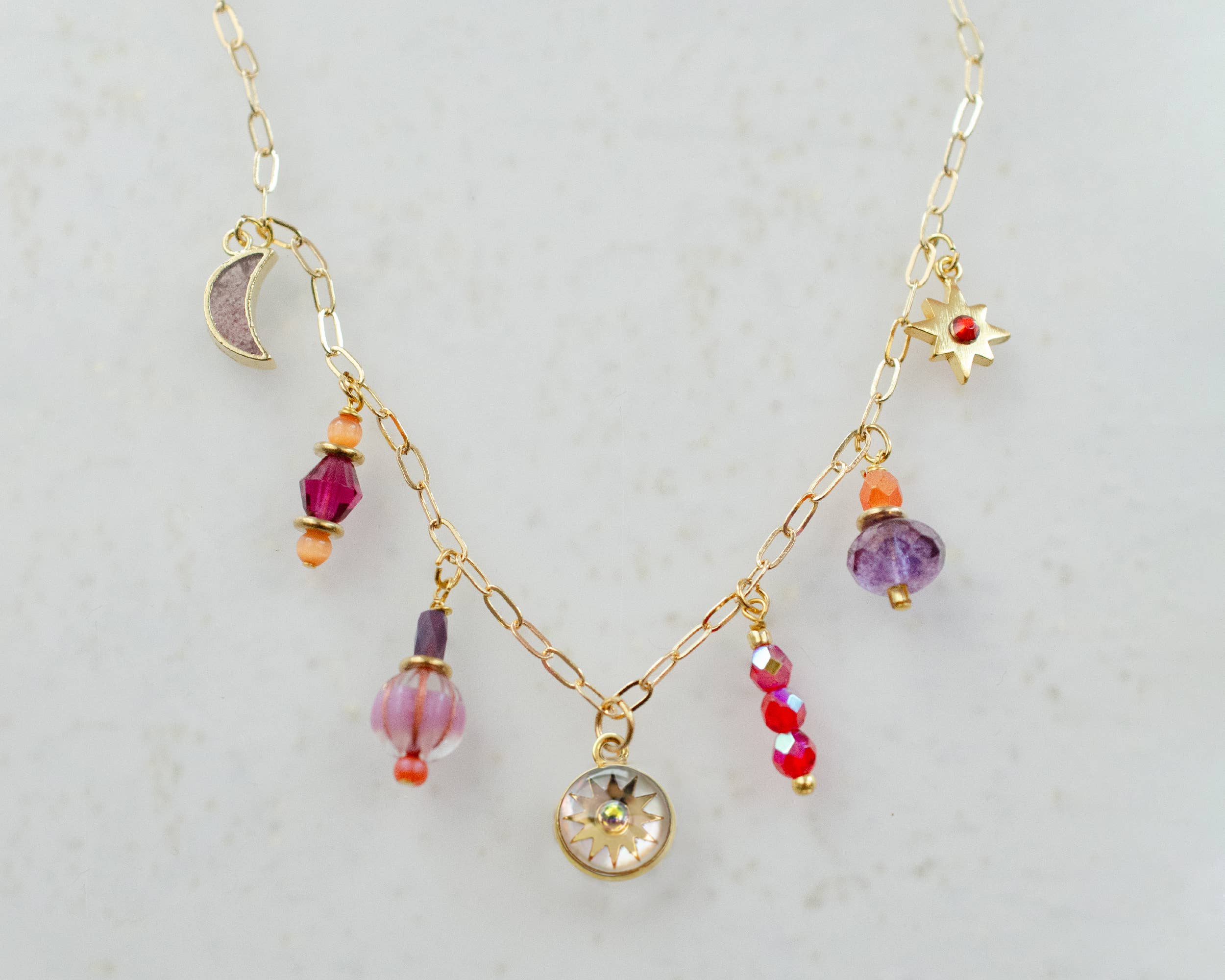 Zodiac Fire Sign Necklace