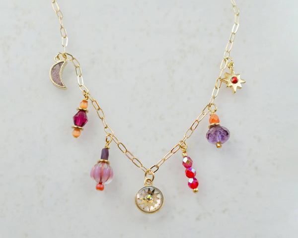 Zodiac Fire Sign Necklace