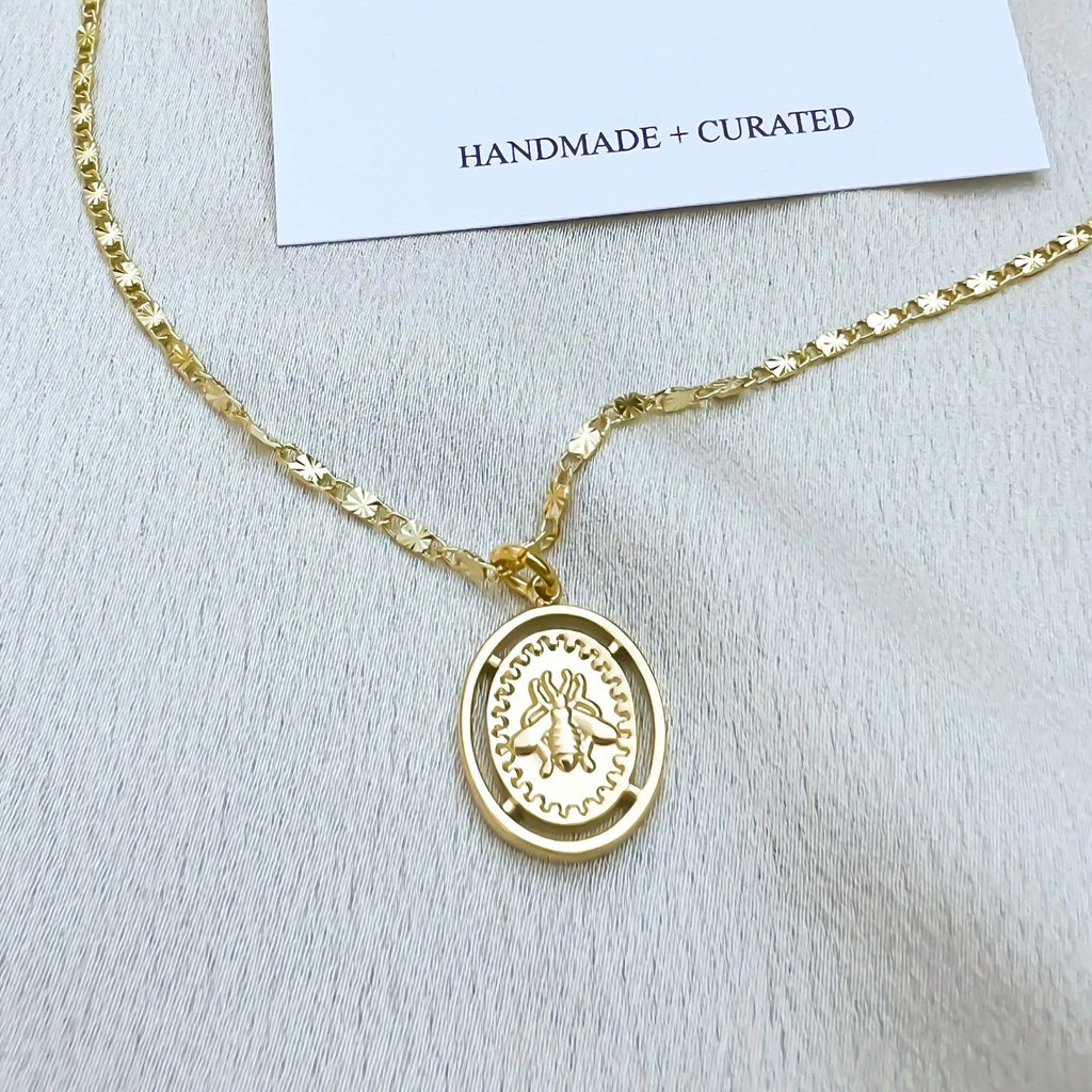 Golden Bee Necklace