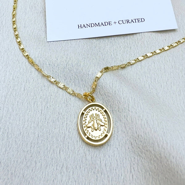 Golden Bee Necklace