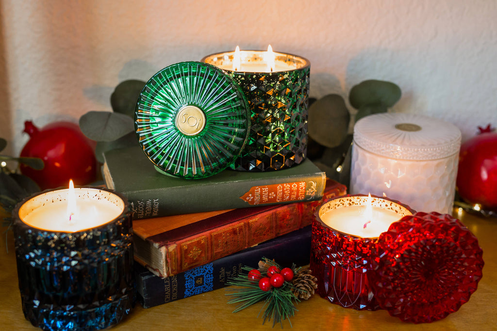 Holiday Spice 8oz Shimmer Candle