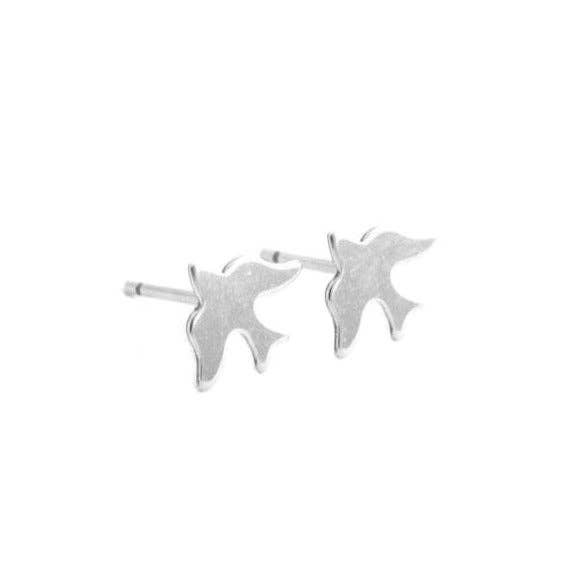 Bird Stud Earrings Gold