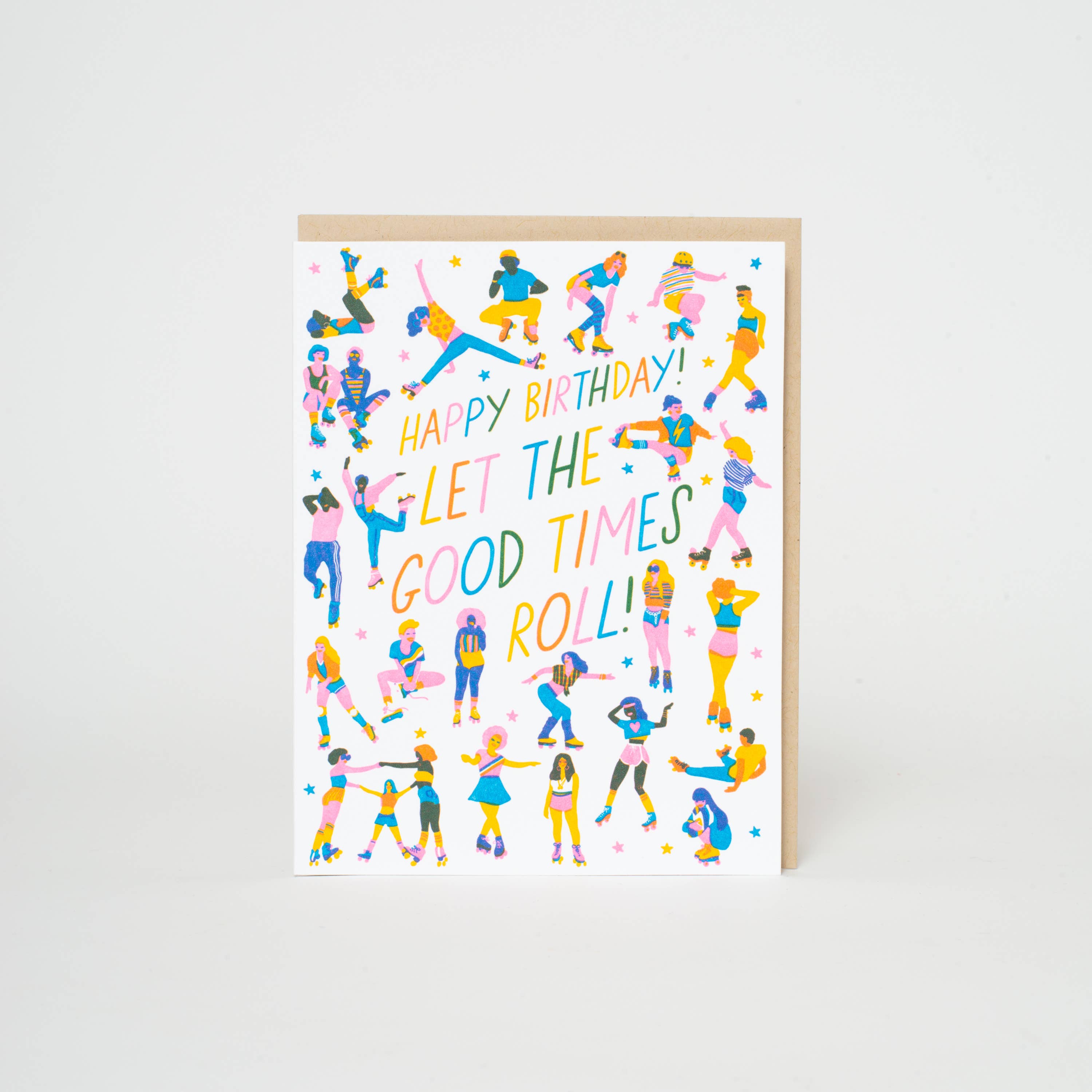 Birthday Card | Roller Skaters