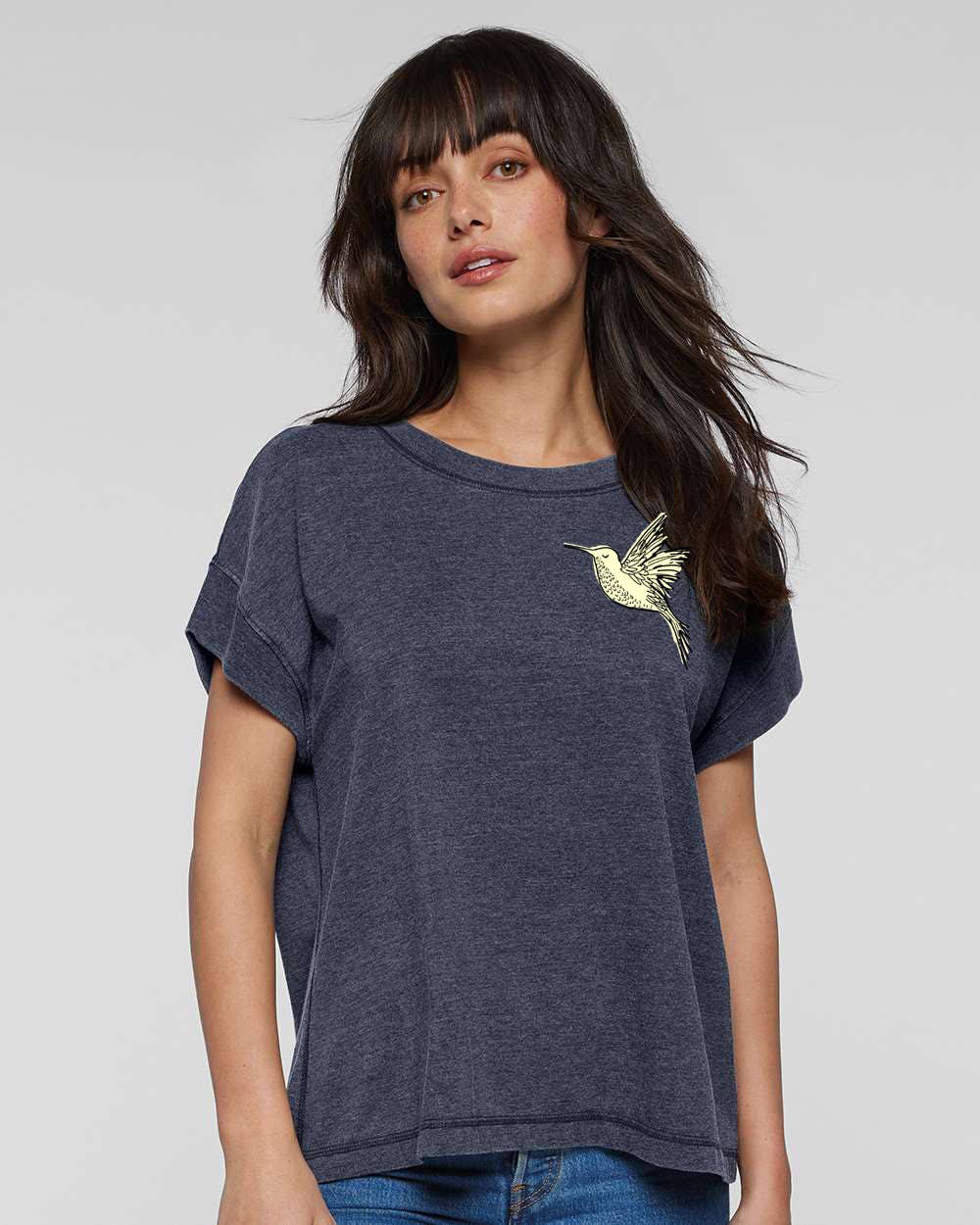 Megan Lee Designs - Hummingbird : Vintage Wash Loose Tee