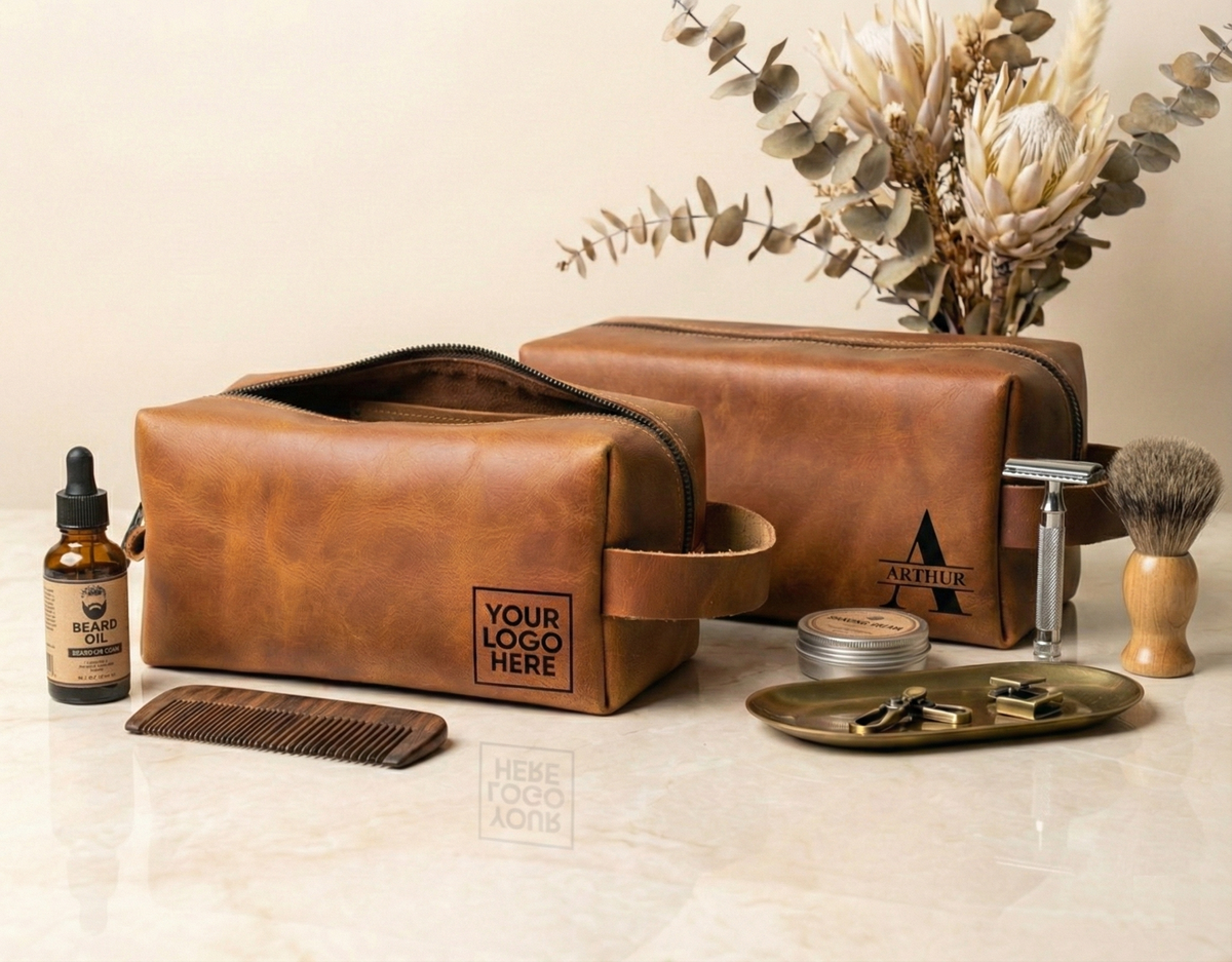 Leather Toiletry Bag