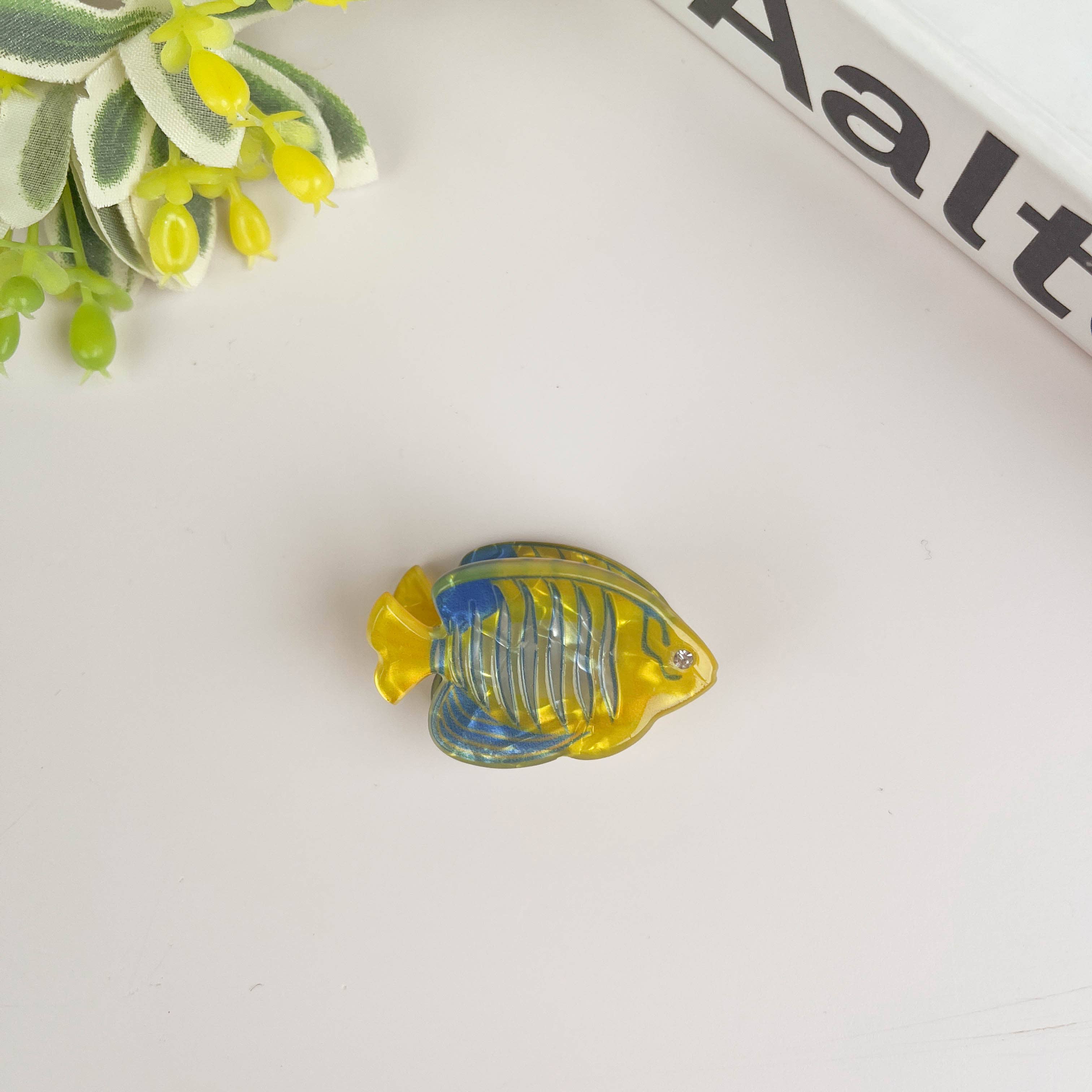 TheDivaSoap - Marine Animal Series Hair Clip, Acetate Mini Claw Clips