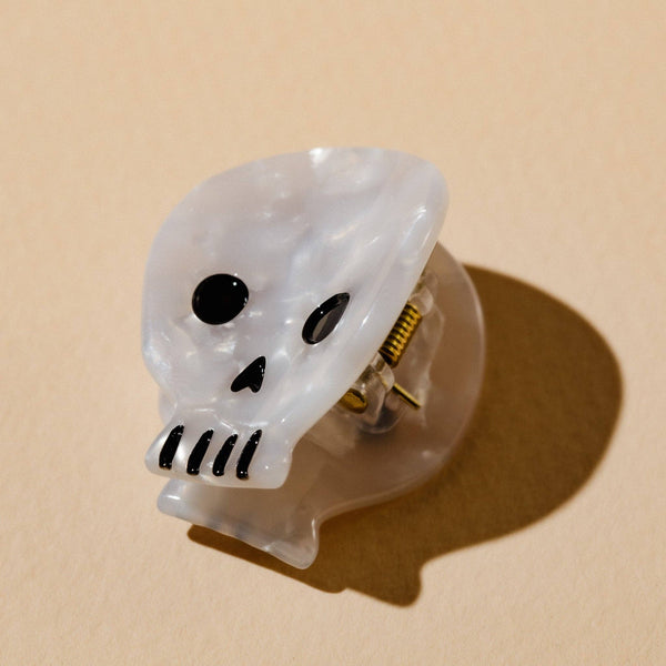 Small Halloween Skull Hair Claw Clip