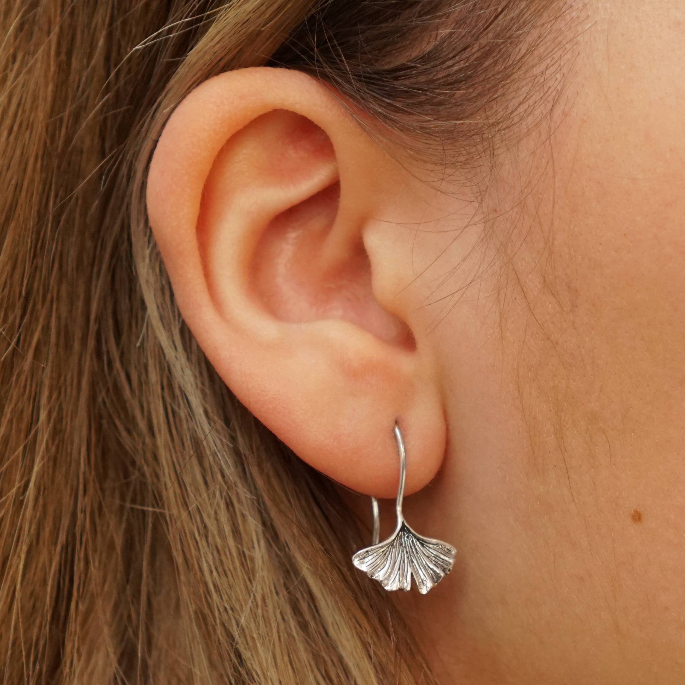 Ginkgo Leaf Earrings