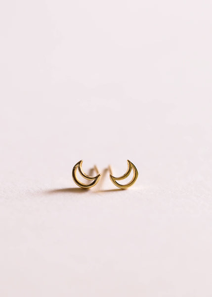 Moon - Gold Earrings