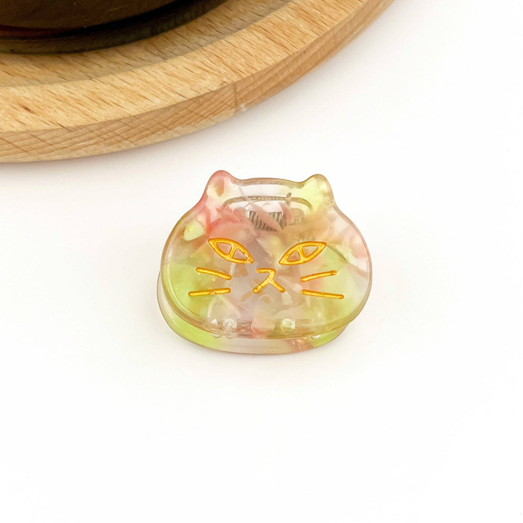 TheDivaSoap - Mini Acetate Cat Head Hair Claw Clip