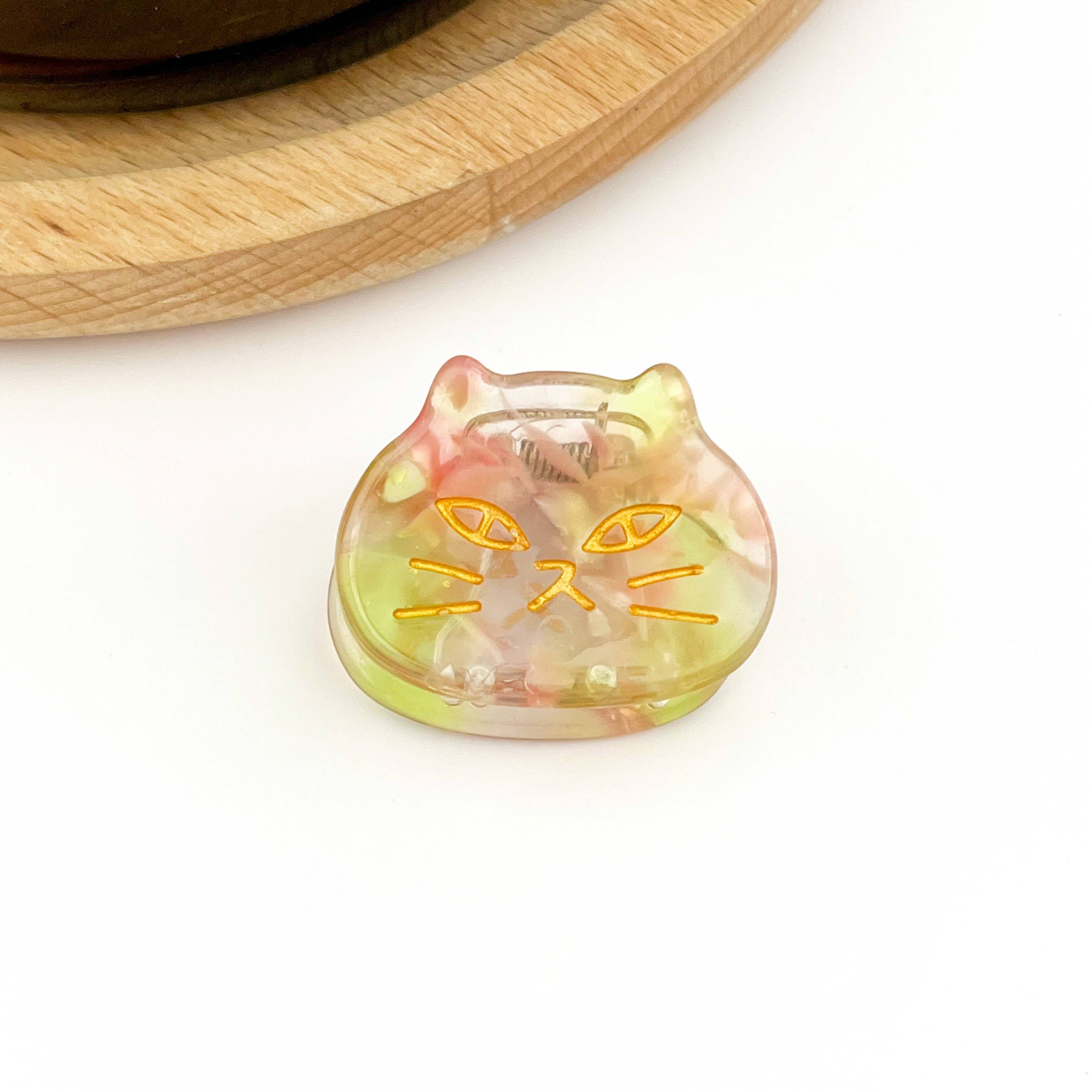 TheDivaSoap - Mini Acetate Cat Head Hair Claw Clip
