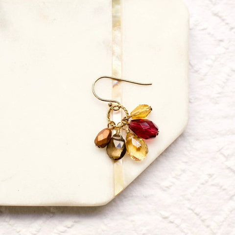 a.v. max - Semi Precious Cluster Earrings: Tundru