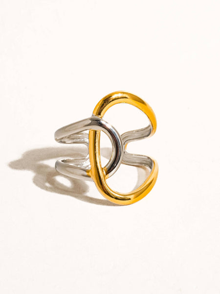 Abstract Two Tone Ring