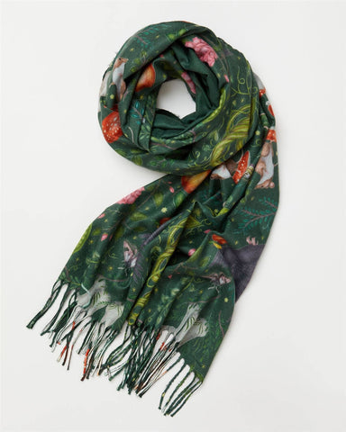 Into the Woods Scarf | Forest Green