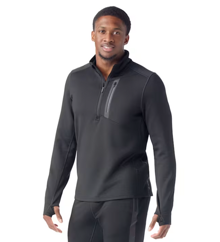 Men's Active Fleece 1/2 Zip | Black