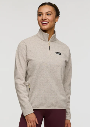 Women's Envo Fleece 1/4 Zip Pullover | Cream