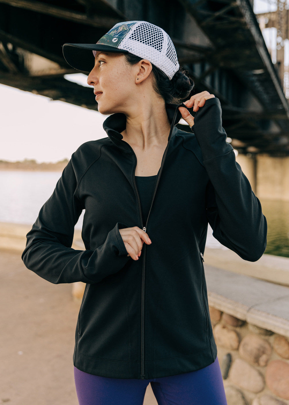 Essential Bird Full Zip |Black