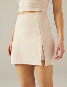 Women's Rib Hold Court Skirt | Cream