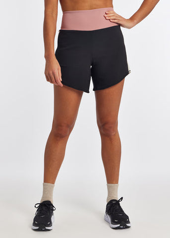 Women's High Rise Roga Shorts 6" | Black Multi