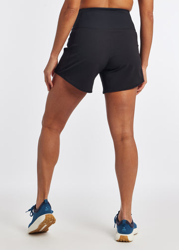 Women's High RIse Roga Shorts 6" | Black