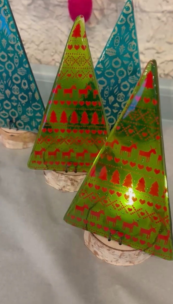 Fused Glass Holiday Tree