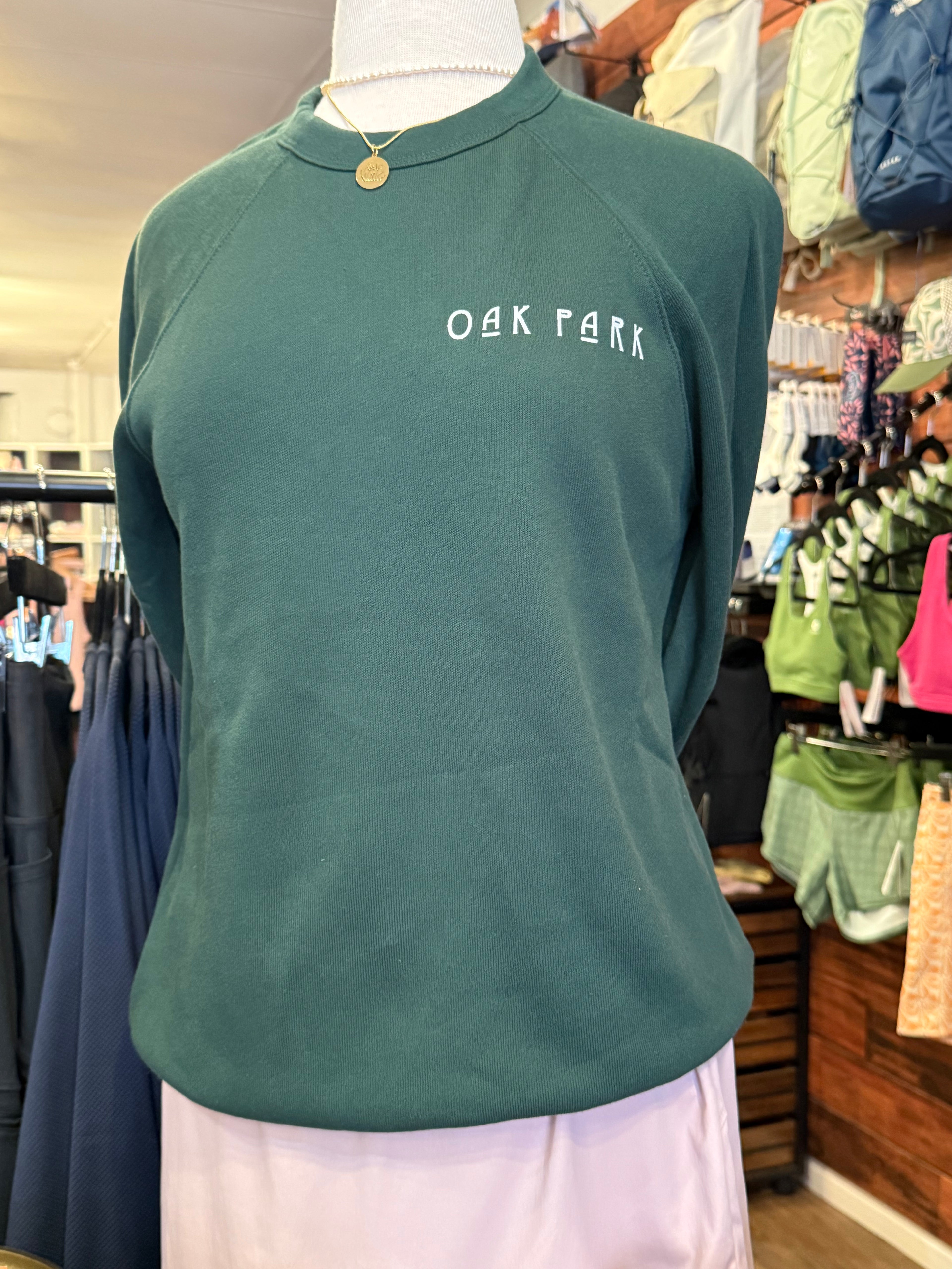 Oak Park Boxy Pullover | Dark Green