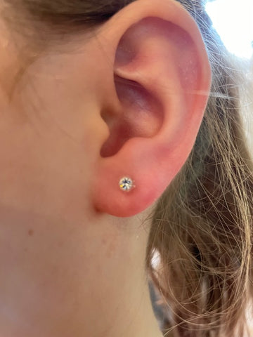 Ear piercing with Dr. Rubin