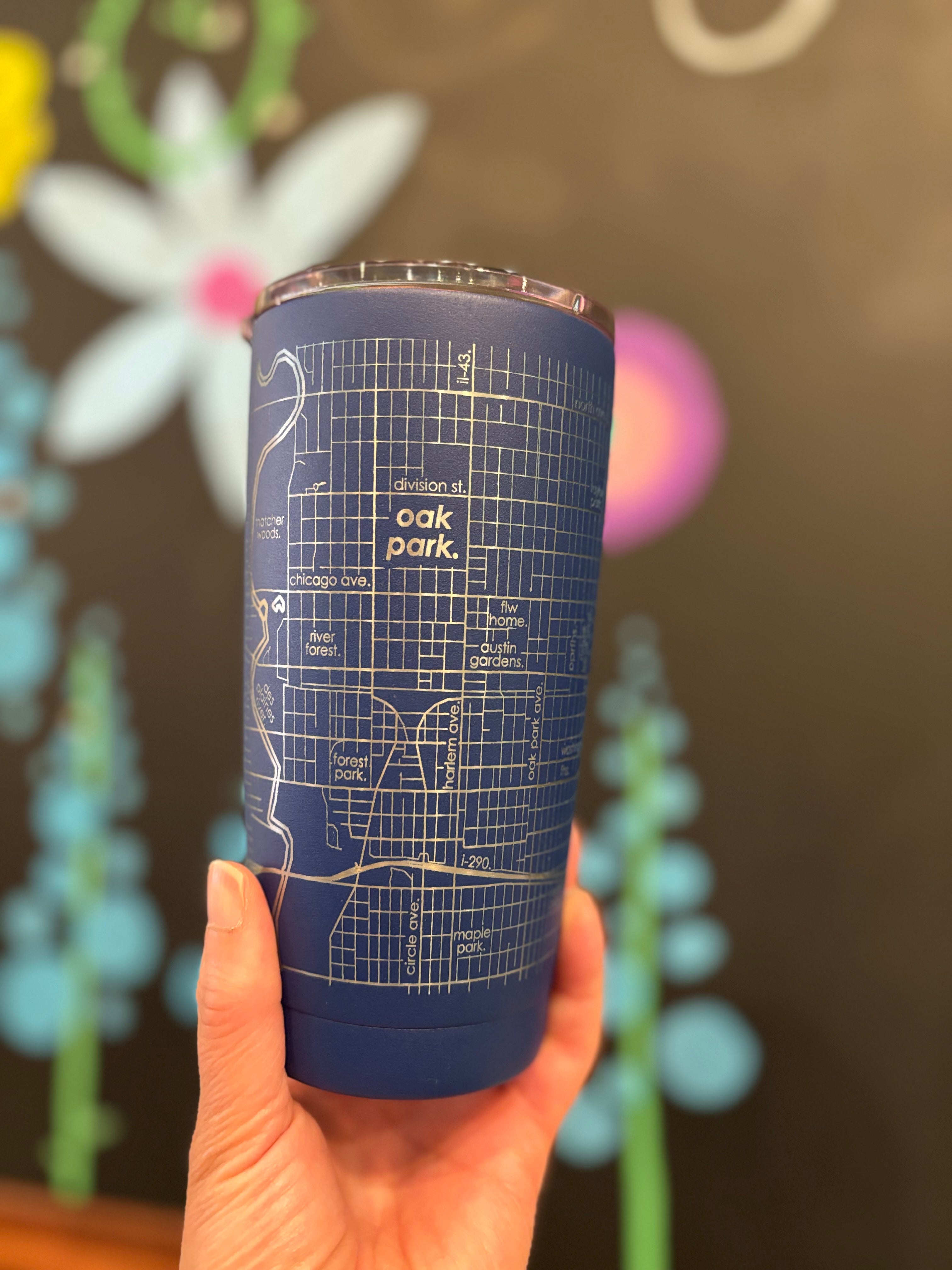 Oak Park Etched | Travel Tumbler- 20 oz