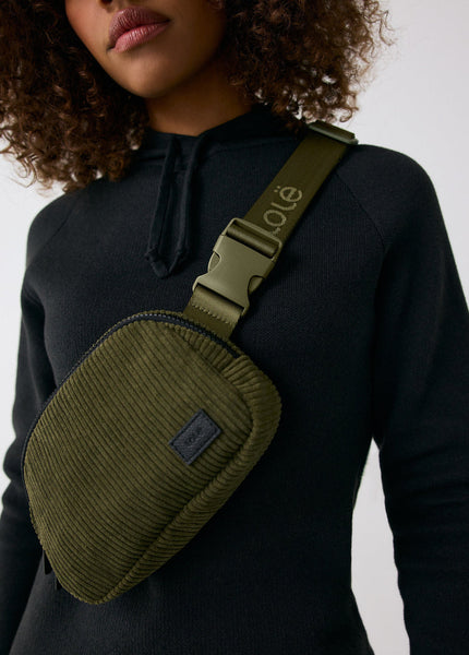 Jamie Corduroy Belt Bag | Moss