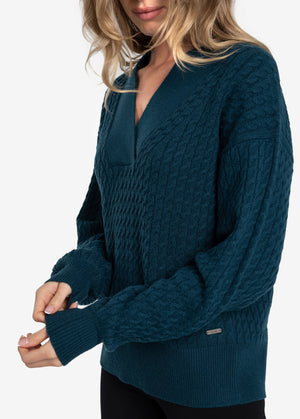 Women's Camille Sweater | Fjord Blue Heather