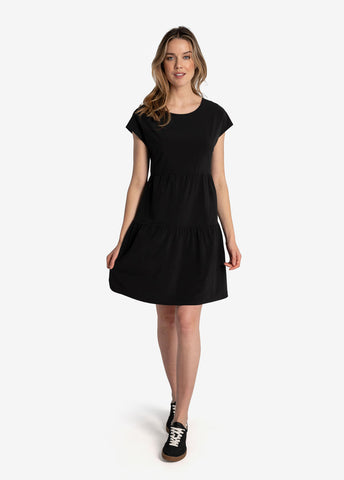 Women's Olivie Short Sleeve Dress | Black