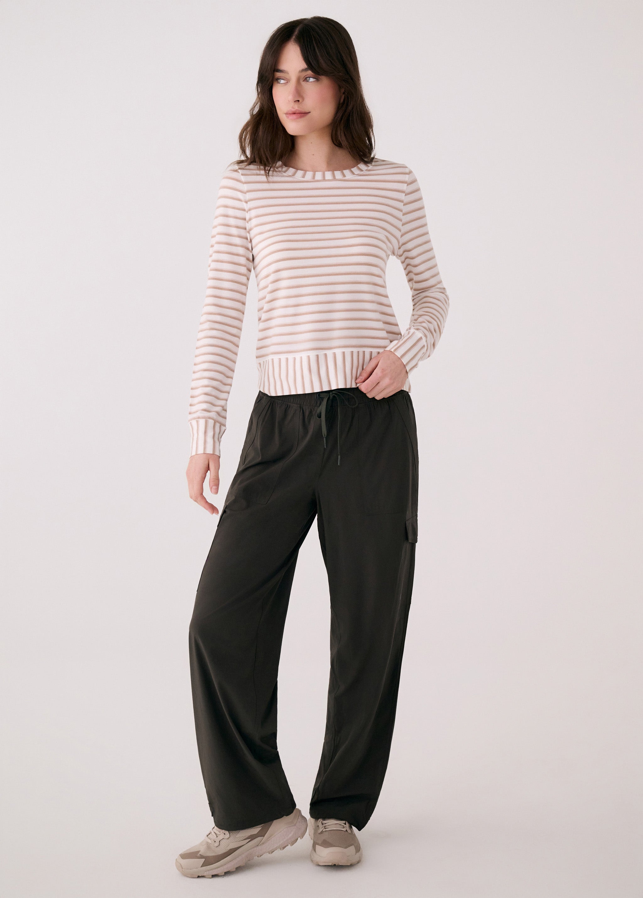 Women's Dynamic LS | White Stripe