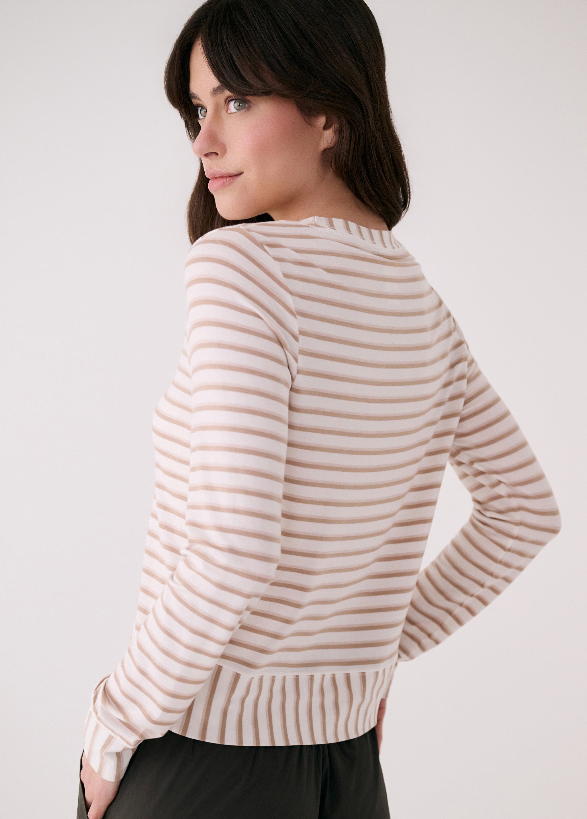 Women's Dynamic LS | White Stripe