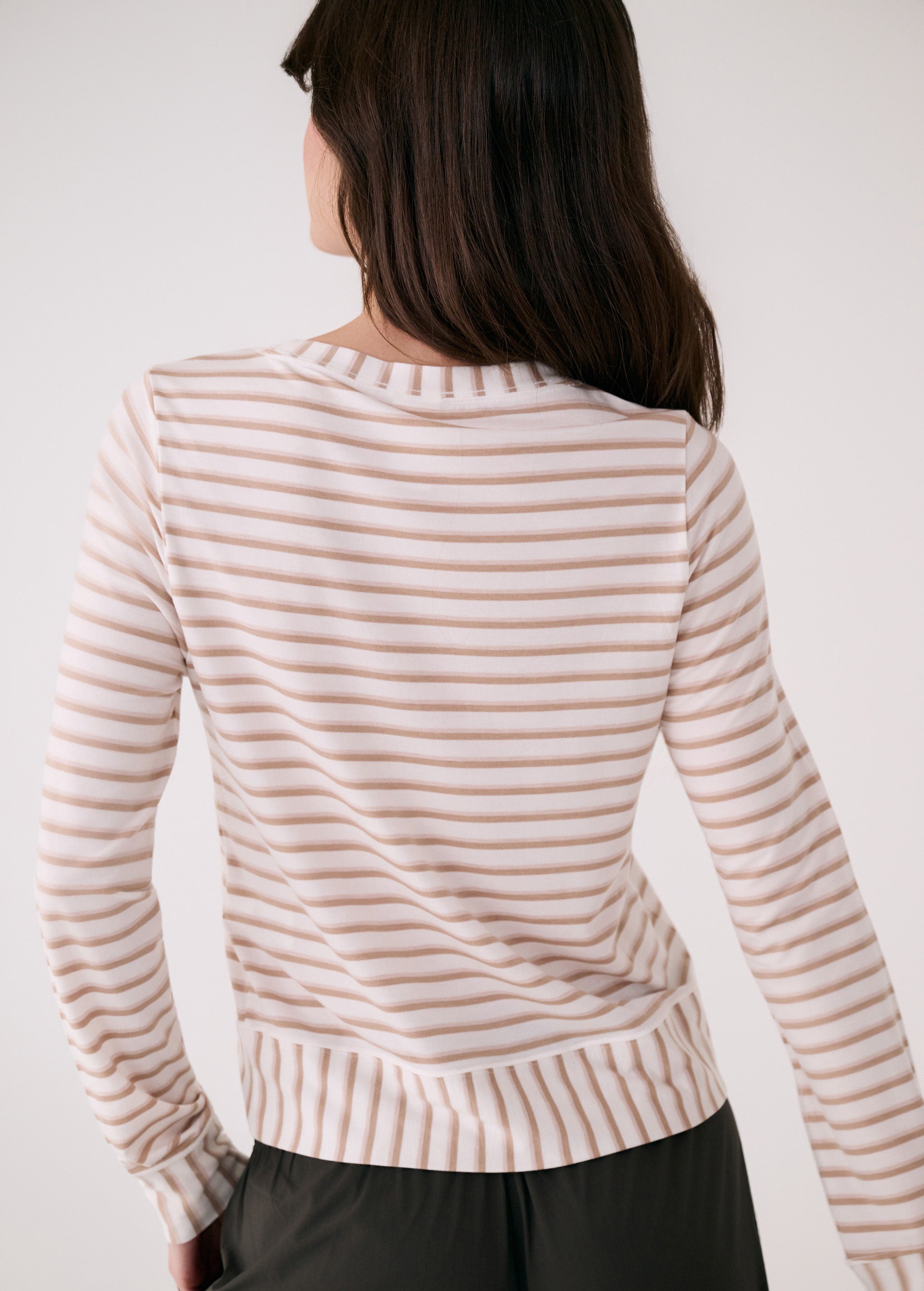 Women's Dynamic LS | White Stripe