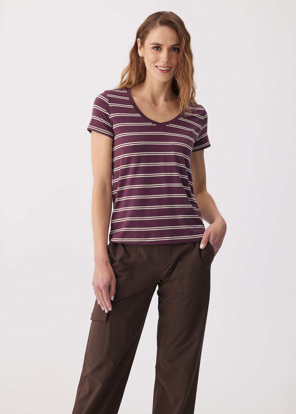 Women's Dynamic V- Neck | Mulberry