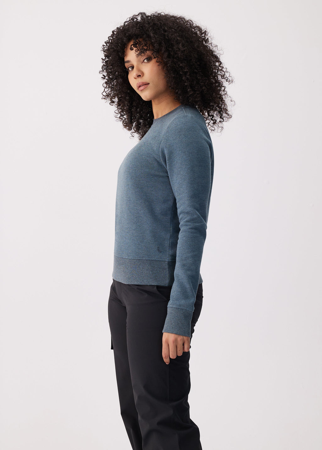 Women's Icone Crew Neck  | Stone Blue