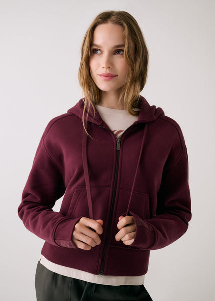 Women's Yonder Full Zip  | Cherry
