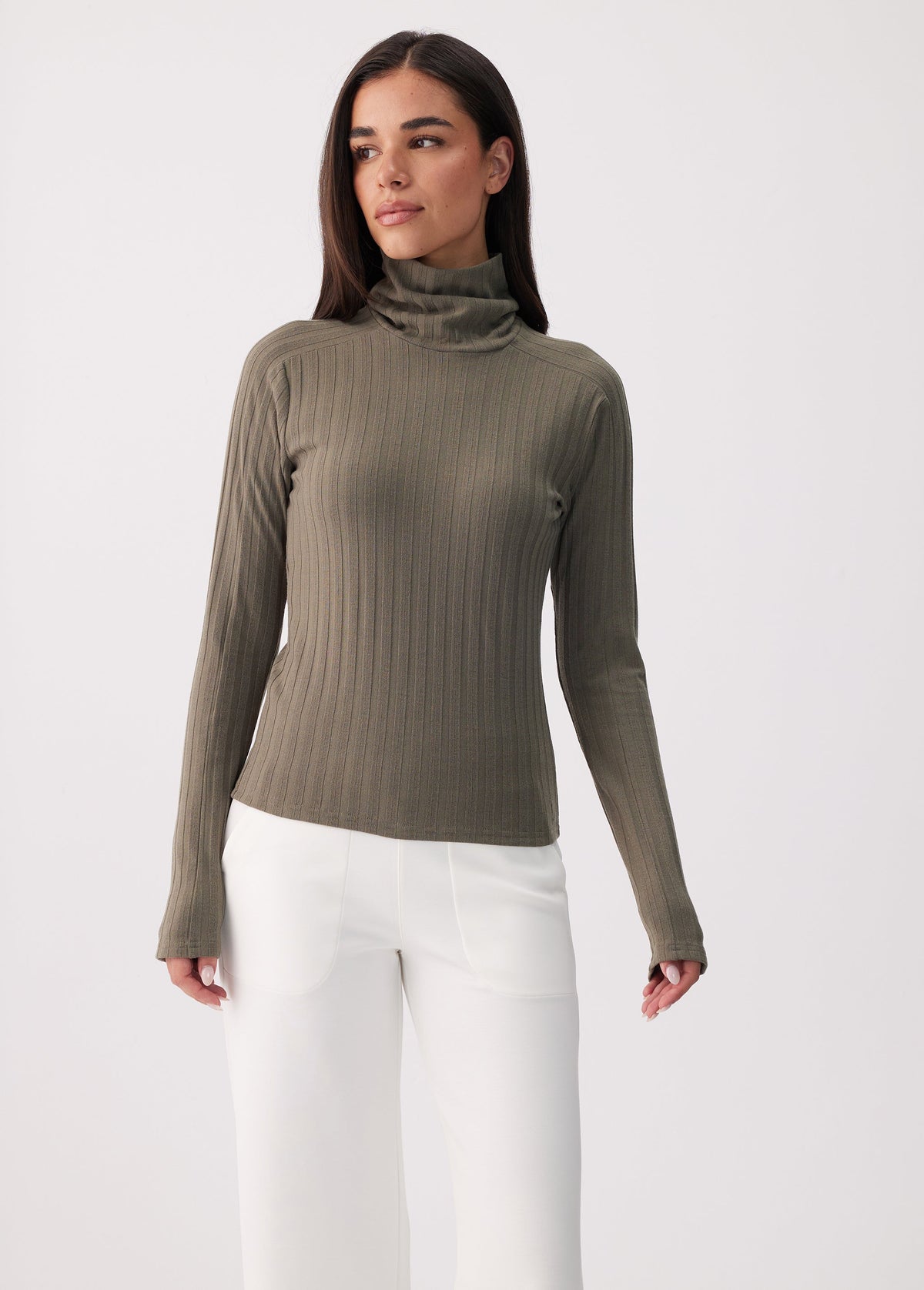 Women's Celeste Turtleneck | Moss