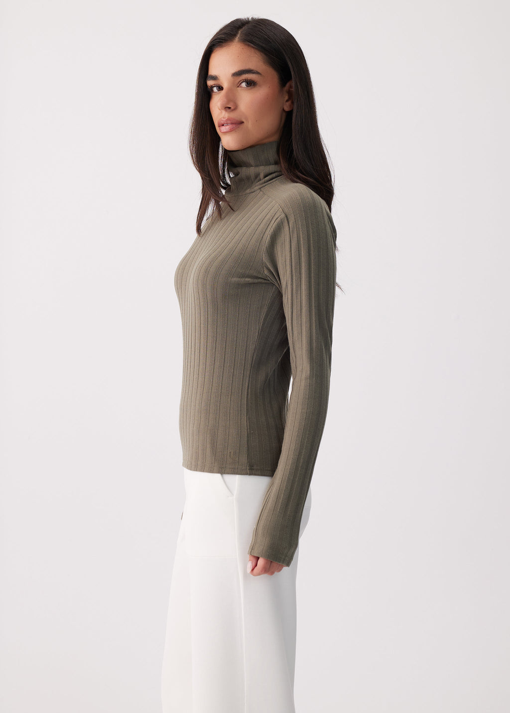 Women's Celeste Turtleneck | Moss