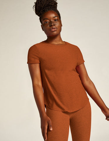 Women's On The Down Low Tee | Warm Clay