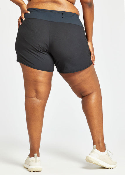 Women's Long Roga Shorts | Black