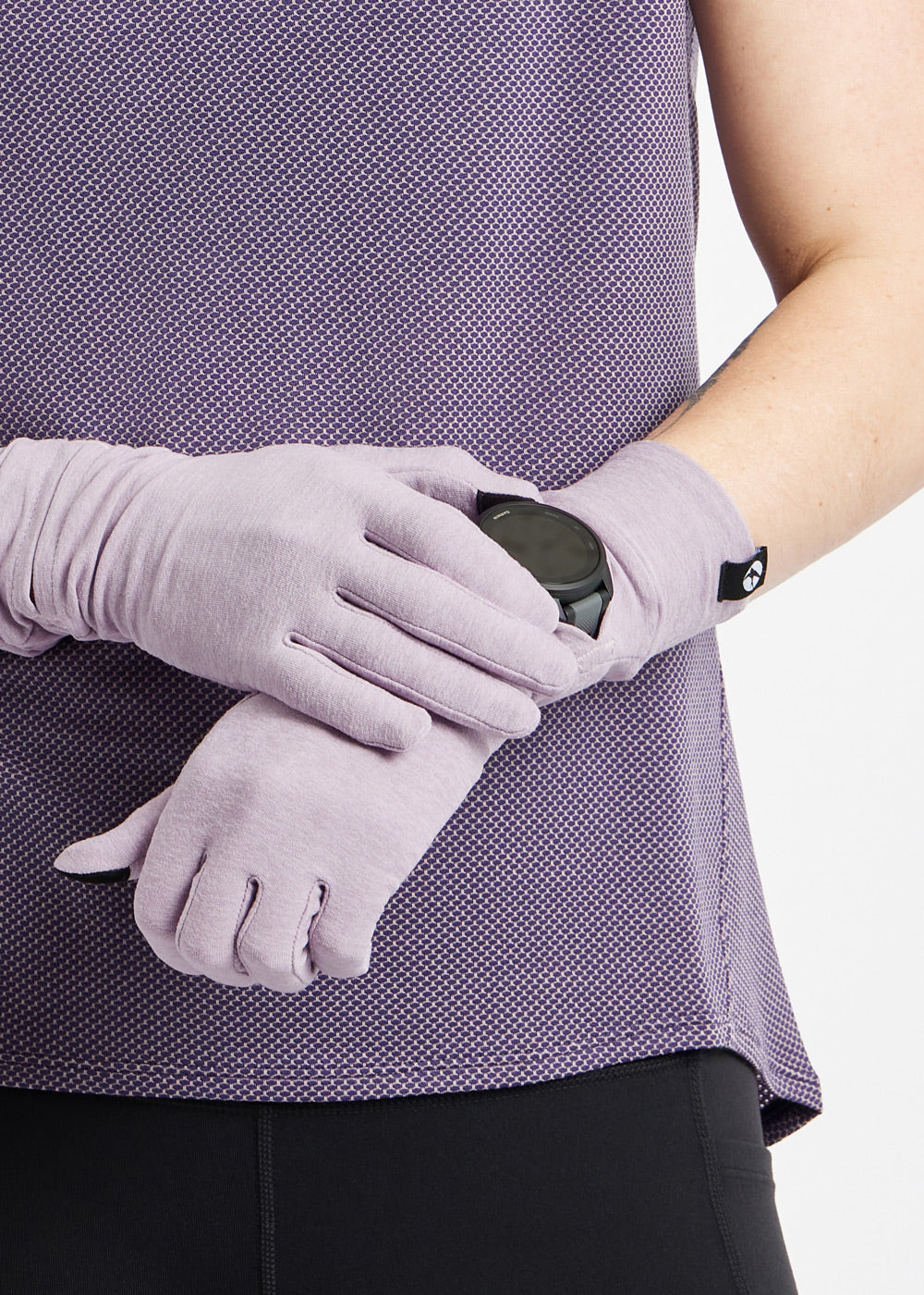 Lux Watch Window Gloves | Dusty Lavender