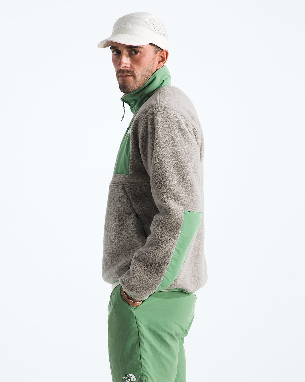 Men's Yumiori 1/2 Zip | Stone/Algae