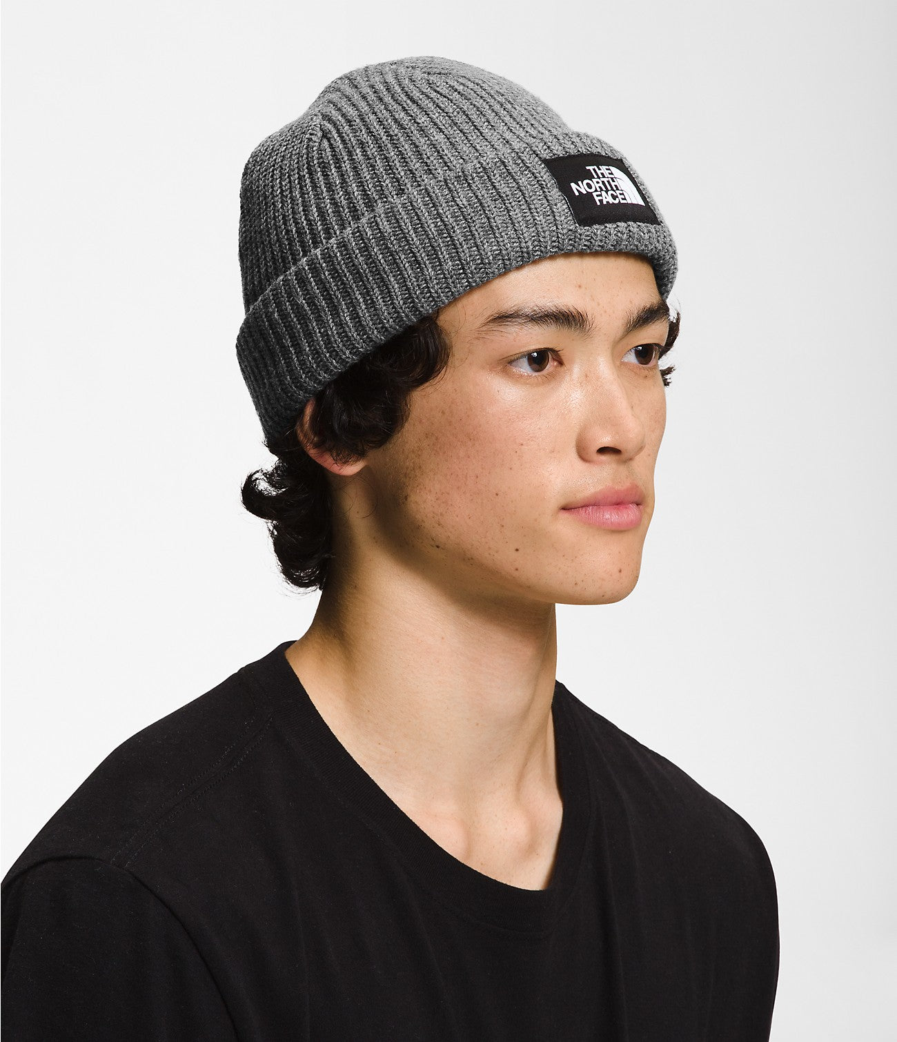 Salty Lined Beanie | Grey Heather